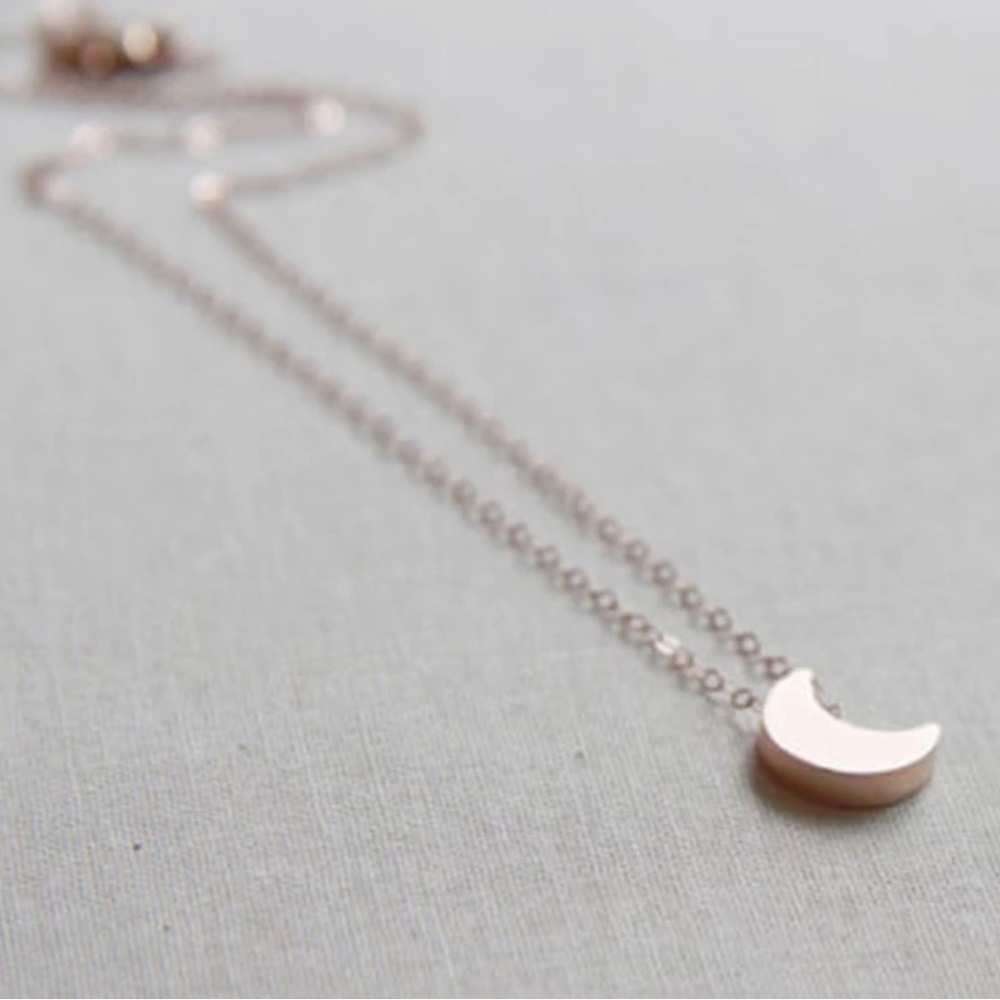 Minimalist Moon Necklace